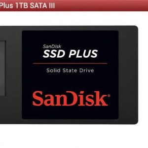 DISCO SÓLIDO SANDISK SSD PLUS SDSSDA-1T00-G26 - 1TB - SATA III -2.5"/6.35CM - LECTURA 535MB/S - ESCRITURA 450MB/S